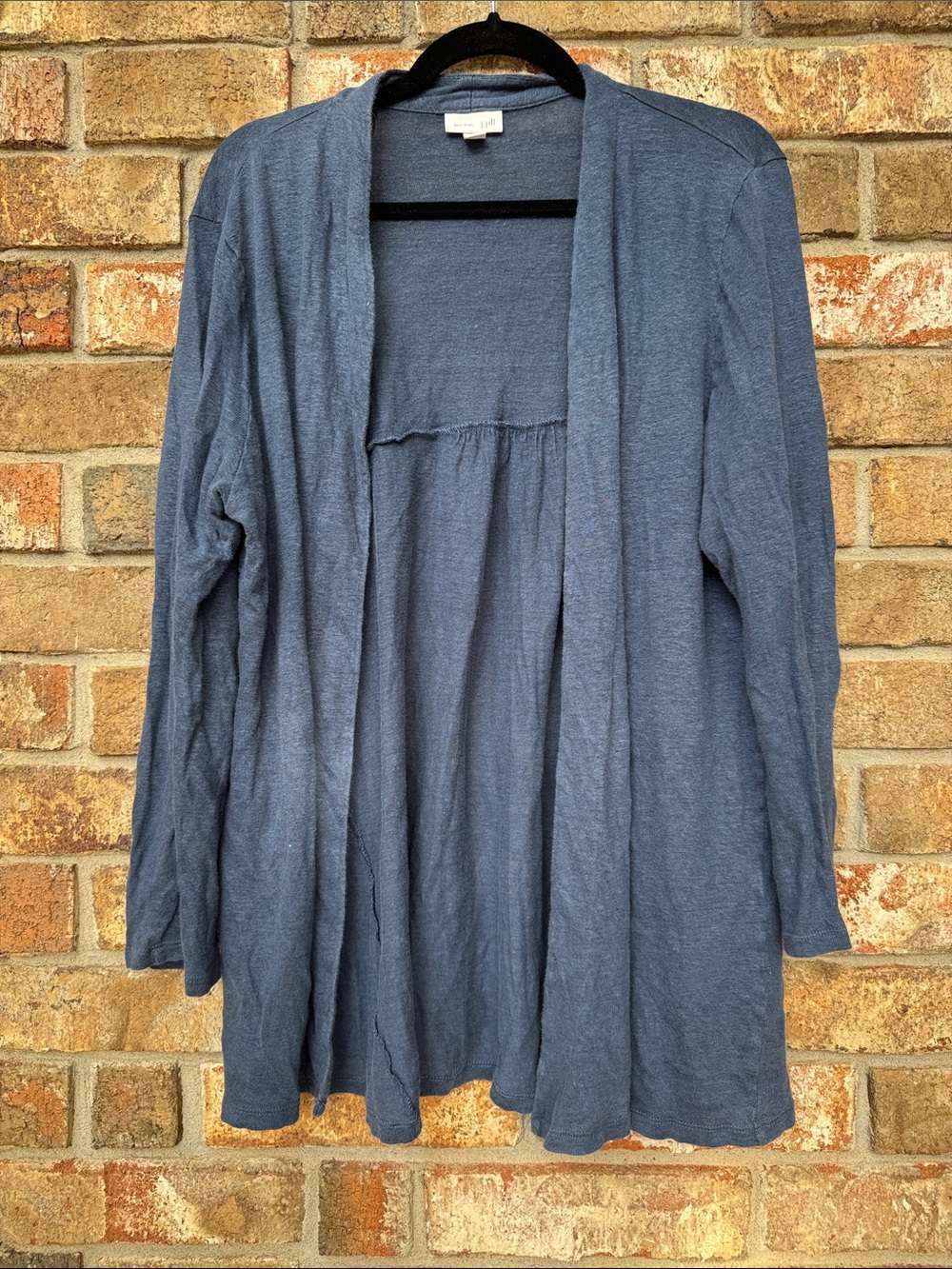 J. Jill Slate Blue Open-Front Women's Cardigan size Large - Picture 1 of 5